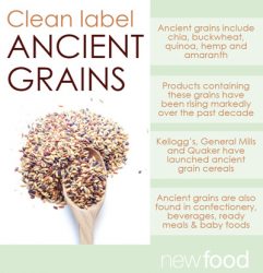 Clean label: back to basics with ancient grains