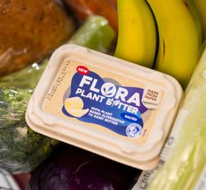 Flora launches world’s first plastic-free paper tub