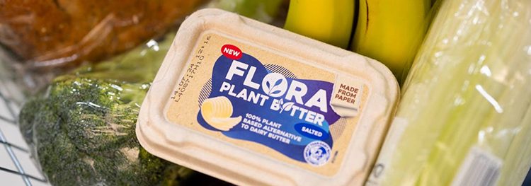 Flora launches world’s first plastic-free paper tub