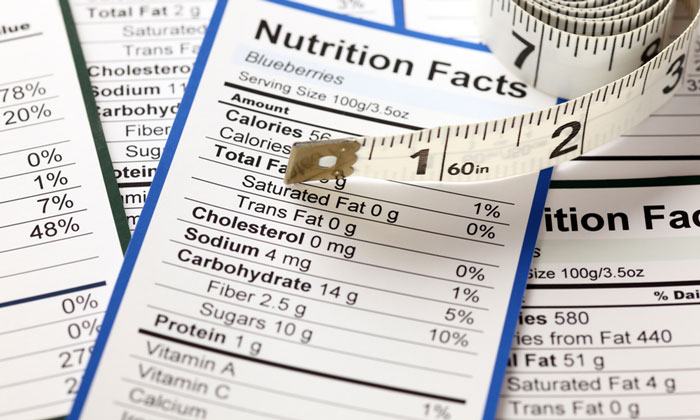 nutritional labelling