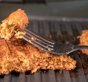 plant-based burger on grill