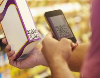 QR code scanner for food on the blockchain