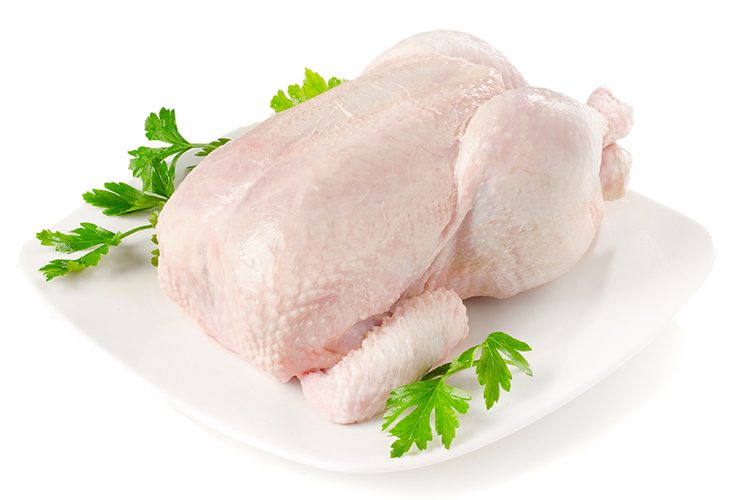 Whole raw chicken