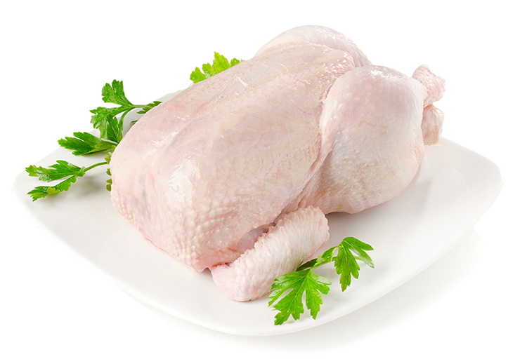 Whole raw chicken