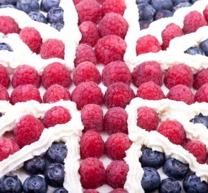 British flag cake