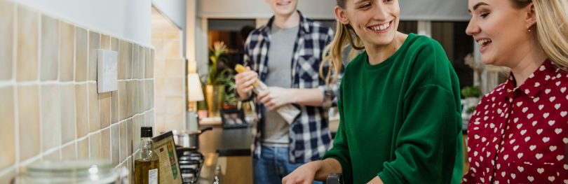 students cooking