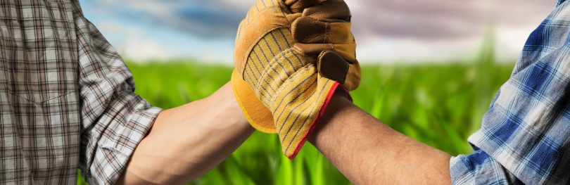 farmers shaking hands