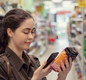 checking ingredients on mobile