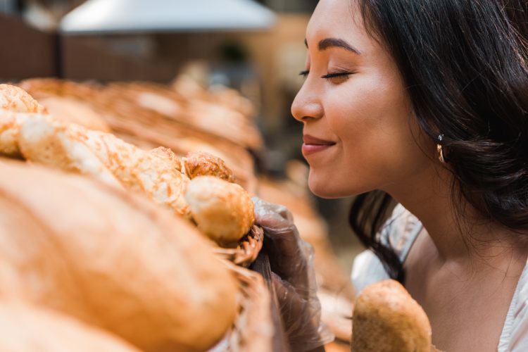 sensory smelling bread