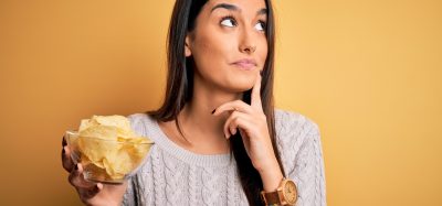 woman with crisps