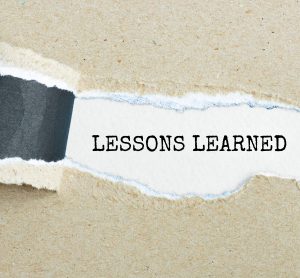 lessons learned