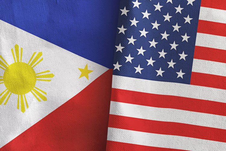 US Philippines flags