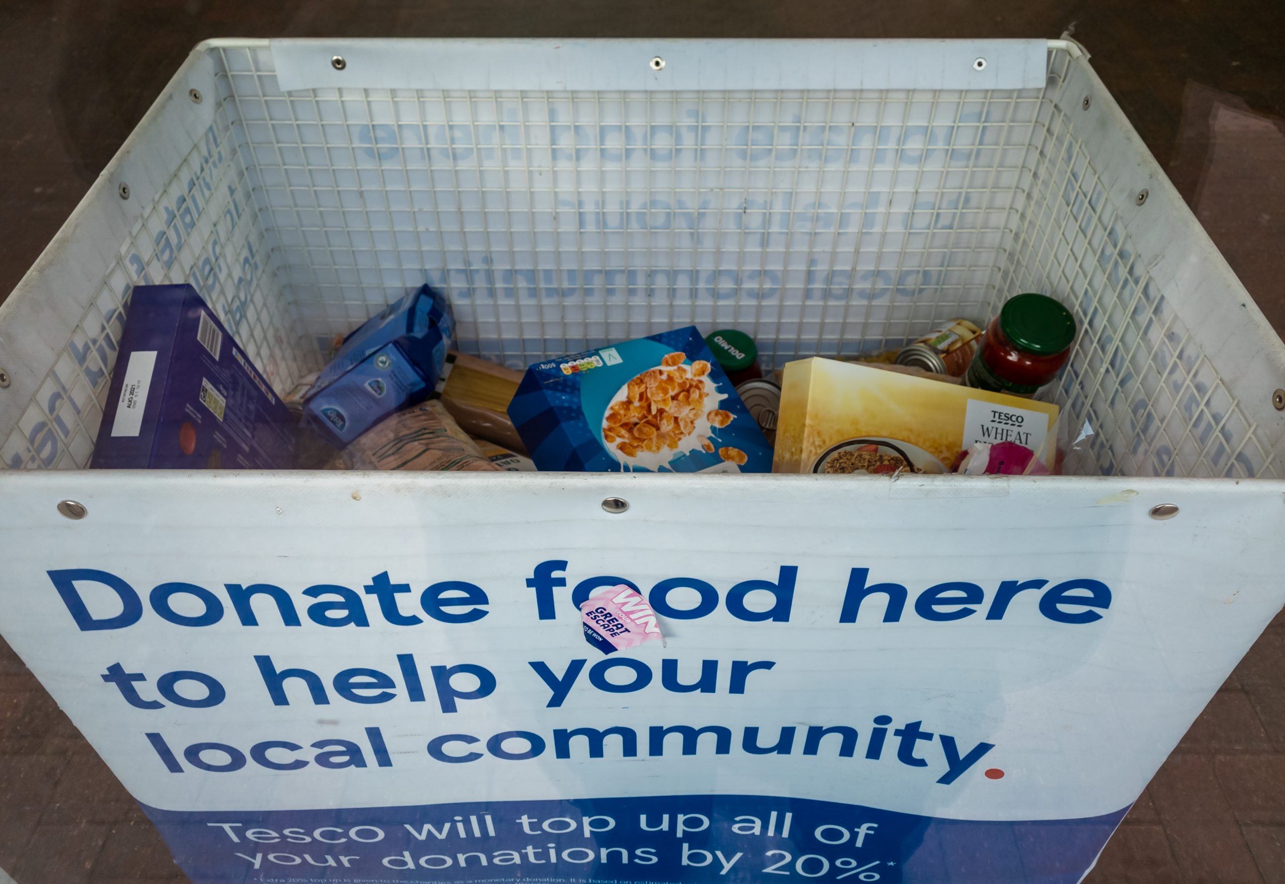 food bank tesco