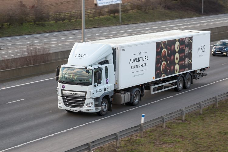 M&S lorry