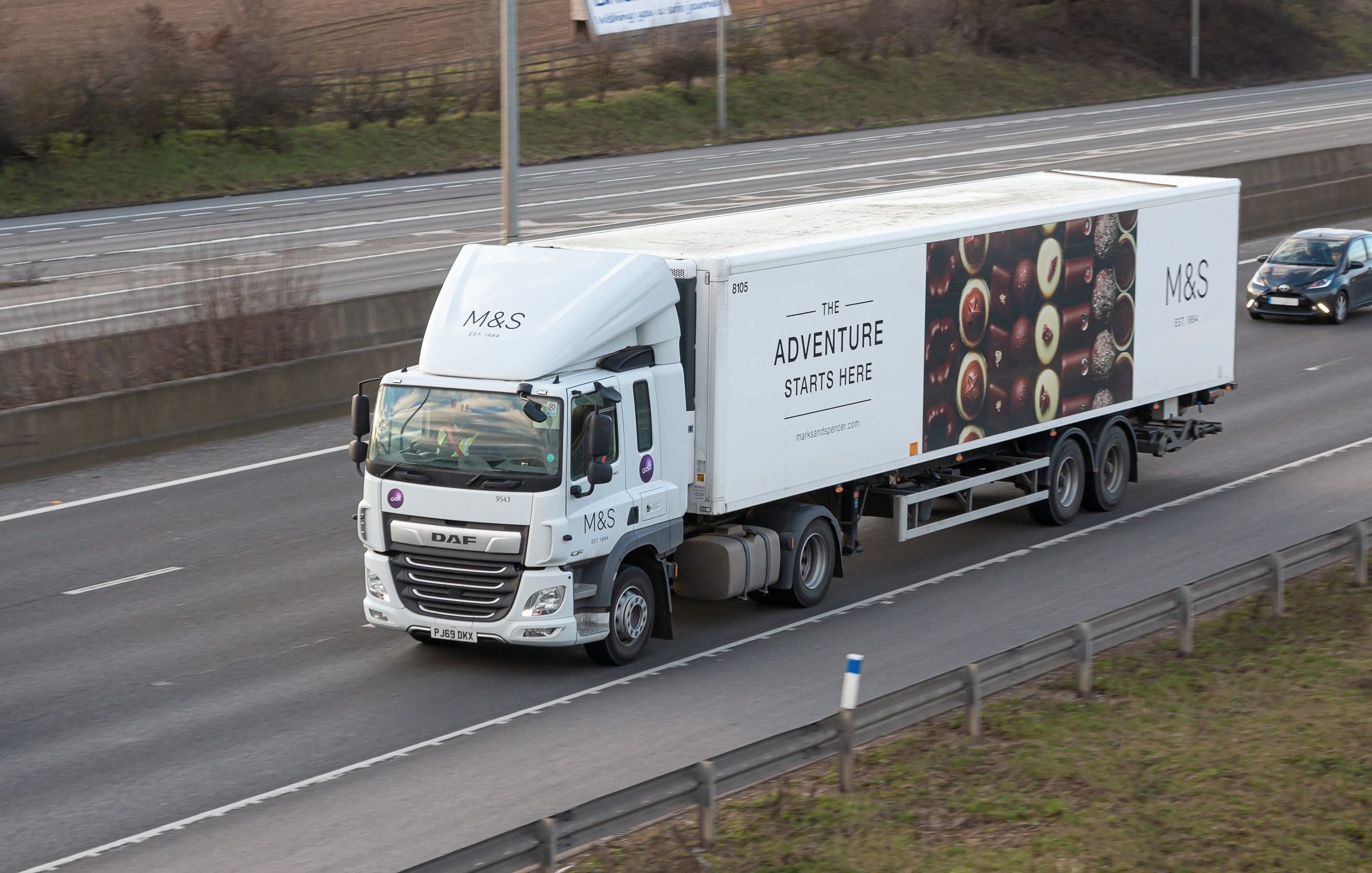 M&S lorry