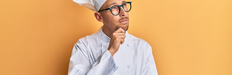 chef looking puzzled