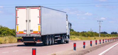 truck on road