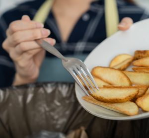 Chips in bin