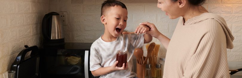 child eating