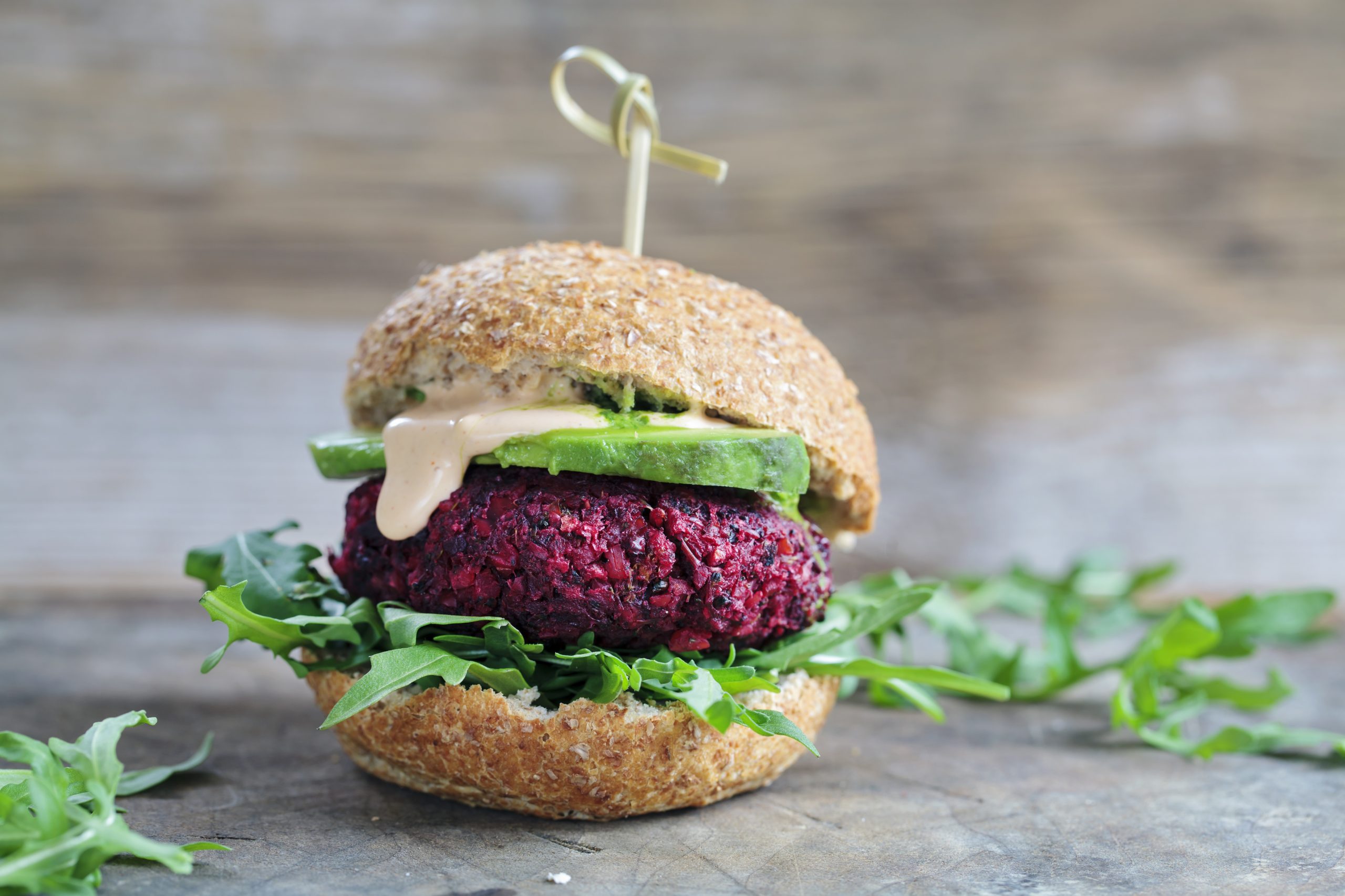 Meat-free burger