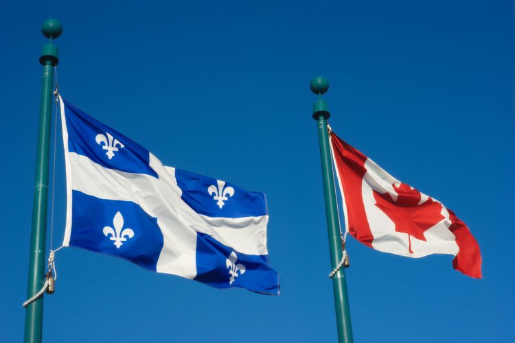 quebec canada flags