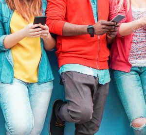 teens on phones