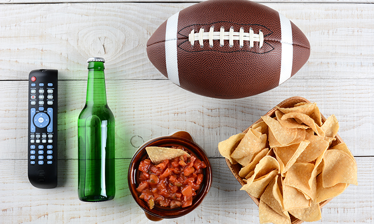 Superbowl selection of snacks