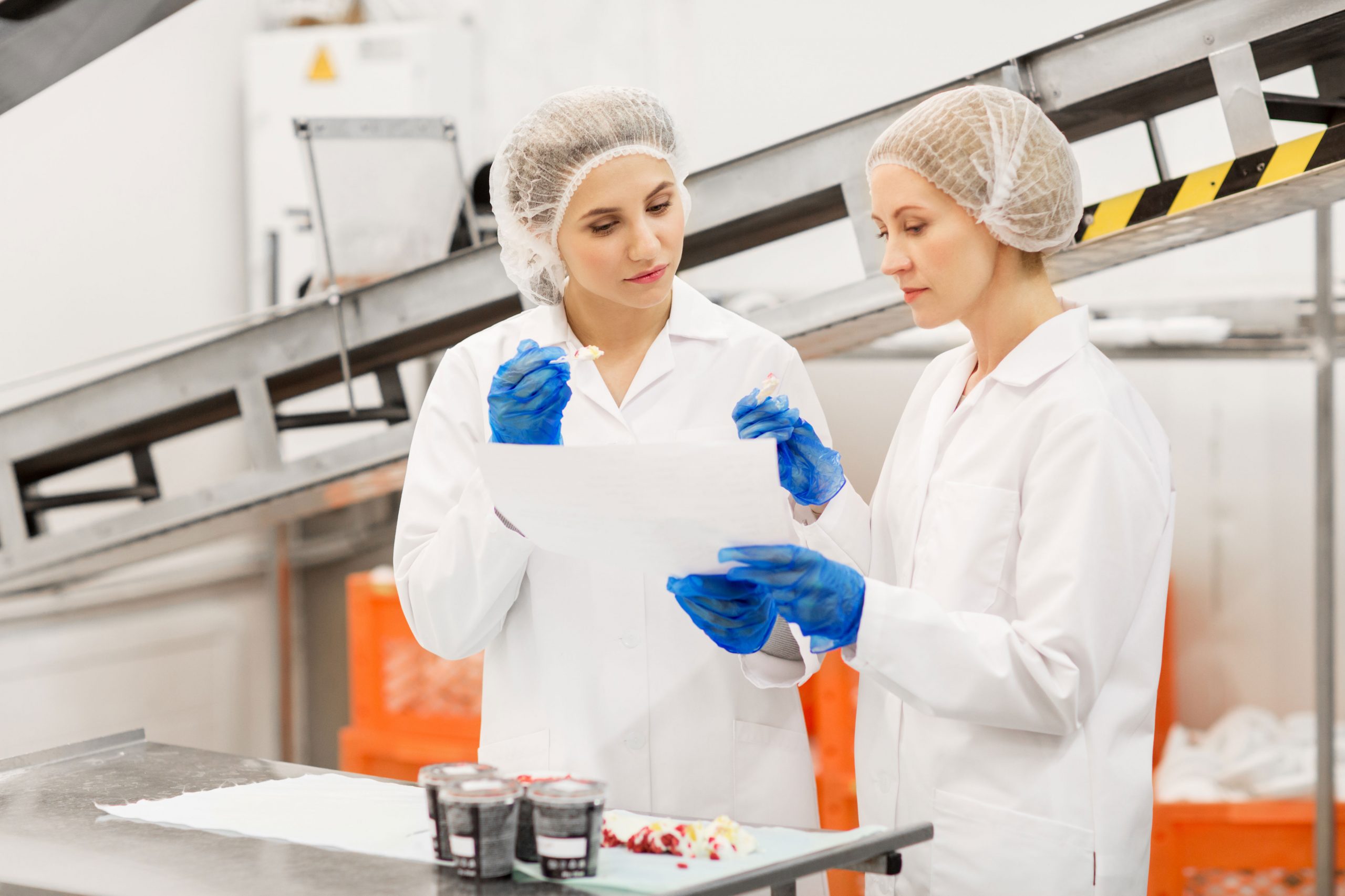 women technologists tasting ice cream